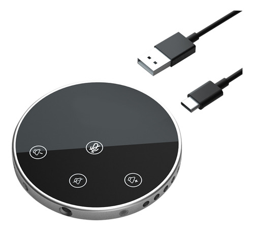 Microfono Usb Para Conferencias 360° Con Altavoz.botones T