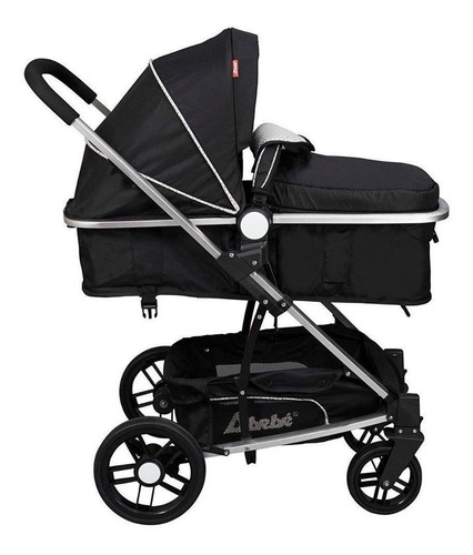 Carriola De Bebe Crown Portabebe Base De Carro Bambineto Capacidad de la carriola Individual Color Negro Color del chasis Plateado