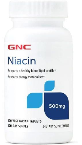 Niacina 500 Mg Gnc 100 Tabletas