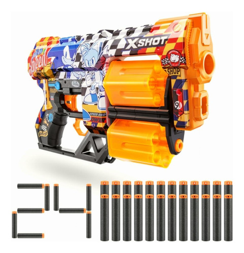 Xshot X-shot-skins-series 1-dread (24 Dardos) Sonic Super