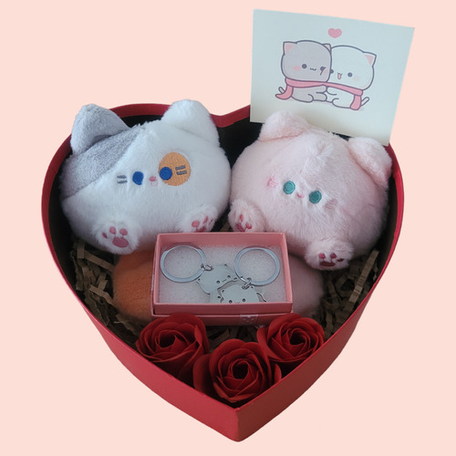 Set San Valentín Pareja Gatitos