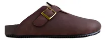 Comprar Zapatos Sandalias Suecos Corderito Birken Cuero Engrasado