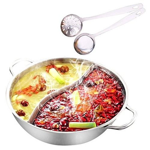 Yzakka Acero Inoxidable Shabu Shabu Caliente Del Pote Con El
