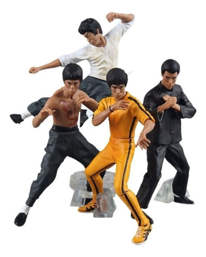 4 Piezas Bandai Bruce Lee Kung Fu Master En Caja Original