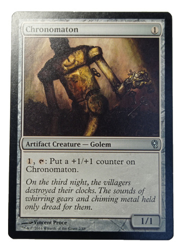 Carta Magic Chronomaton [jace V Vraska] Mtg Artifact Golem