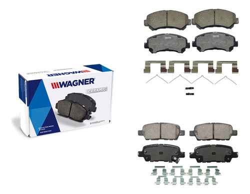 Kit Balatas Delantera Tras Cer Wgnp Sentra Se-r Spec V 2011