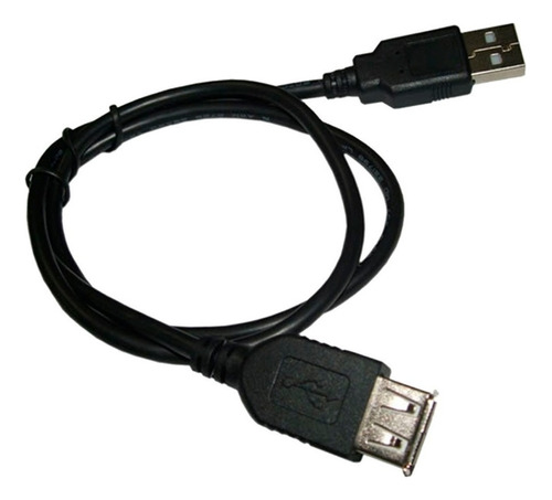 Cable Alargue Usb Nisuta Ns-calus06 Am Af Macho Hembra 60 Cm Color Negro