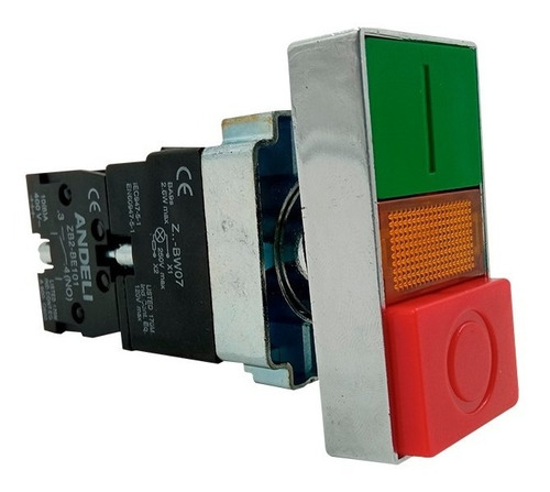 Interruptor De Boton Start-stop 1 No+1 Nc 10a-250v Andeli