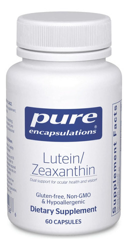 Luteína Y Zeaxantina Pure Encapsulations 60 Cápsulas