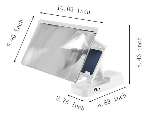 Para Pantalla De Proyector Con Lupa De Teléfono Móvil Para