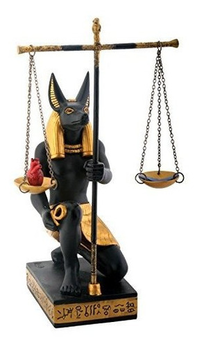 Summit Collection Black And Gold Anubis Scales Of Justice