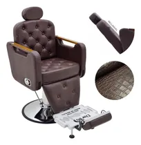 Comprar Cadeira Barbeiro Cabelereiro Para Salão De Beleza Barbearia Cor Marrom