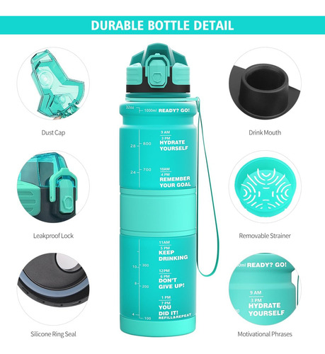 Botellas De Agua Marcador De Tiempo, Botella Deportiva ...
