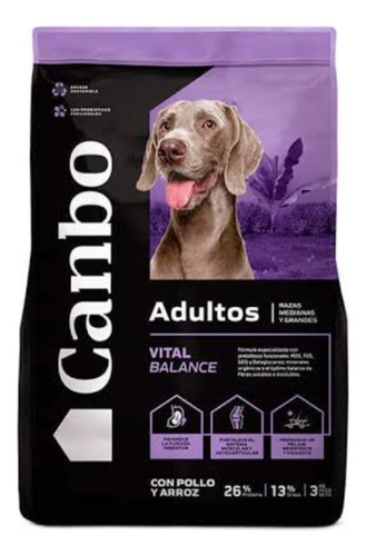 Canbo Vital Balance, Adultos M Y G, Pollo Y Arroz. 3kg