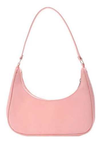 Bolso De Hombro De Color Liso, Bolso De Hombro Para Mujer, B