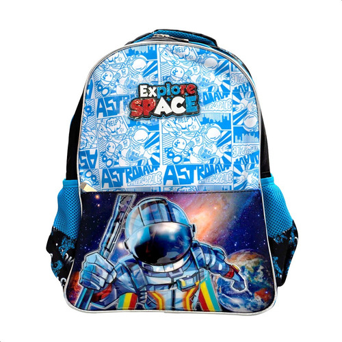 Mochila Infantil Escolar Astronauta Space C/luz