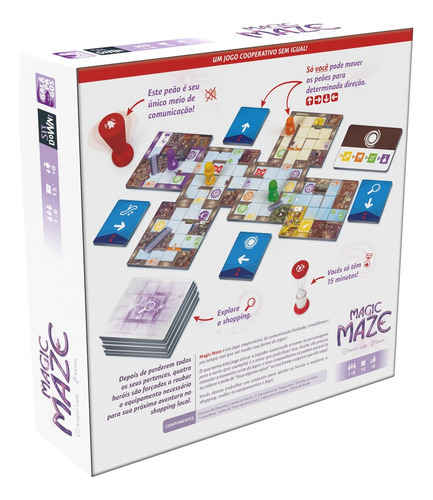 Magic Maze Jogo De Tabuleiro Galápagos
