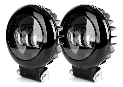 Nlpearl 1 Par Faros Redondo 3 Led 5'' 30w Lupa 6d Moto