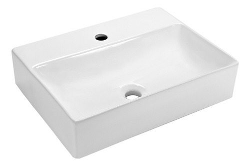 Bañera rectangular de apoyo con vajilla, 49 x 37 cm, blanca, Icasa Ica23, acabado esmaltado blanco