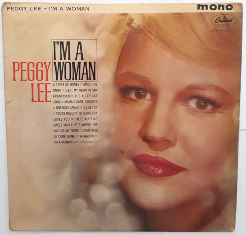 Lp Vinil (vg/+) Peggy Lee I'm A Woman Ed Uk 63 Mono T 1857