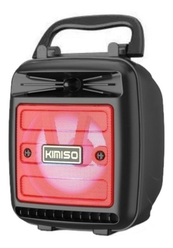 Alto-falante Kimiso KMS-1181 portátil com bluetooth vermelho 