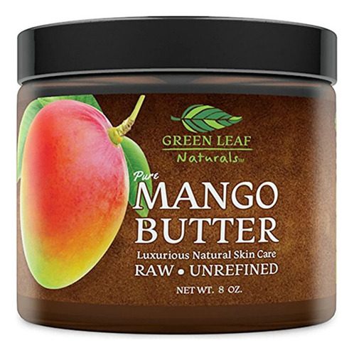 Manteca De Mango- Sin Refinar Orgánica-100%  Cabello Y Piel