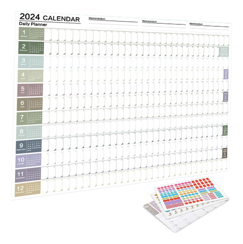Calendario Para Colgar En La Pared 2024 Plegable Estilo A