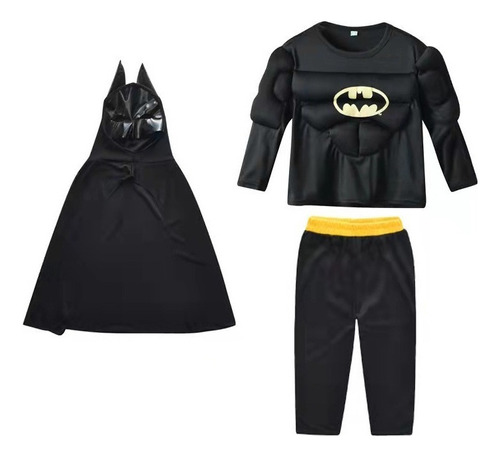 Cosplay Disfraz De Superhéroe Batman De Halloween Para Niños