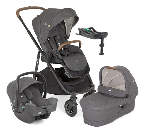 Kit Joie Versatrax Trio C/ Mosés E Bebê Conforto E I-base 2