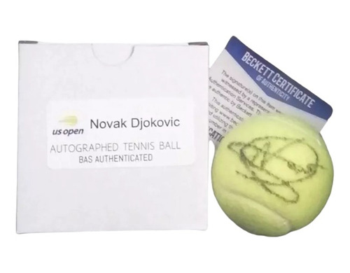 Pelota Autografiada Us Open Novak Djokovic Tenis 