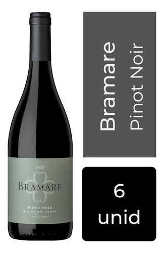 Vino Bramare Valle De Uco Pinot Noir Caja X 6 Unid Mp Drinks