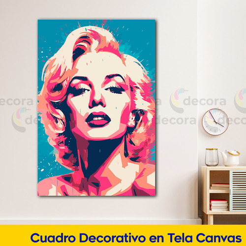 Cuadro Canvas Marilyn Monroe Pop Art Abstracto 60x40 Arte5