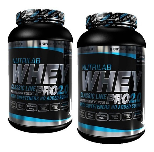 Promo 2x1 Proteina Whey Pro 2.0 Nutrilab 1kg Masa Muscular 