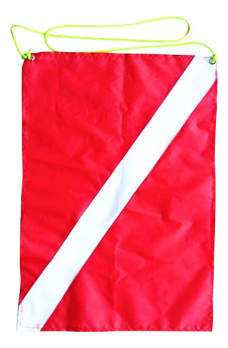 Bandera De Barco De Buceo De Poliéster Rojo Y Blanco Señal