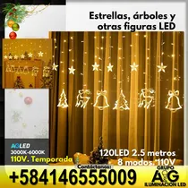 Comprar Estrellas Arboles Y Otras Figur Led 3k 120led 2.5mt