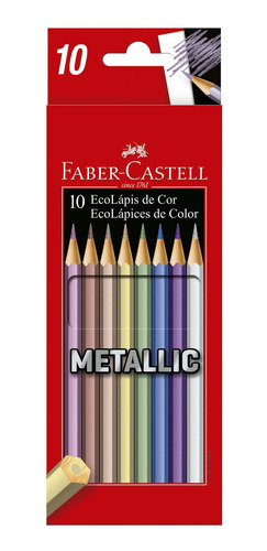 Imagen 8 de 10 de Combo Ecolápices Neón+pastel+metálicos Faber-castell