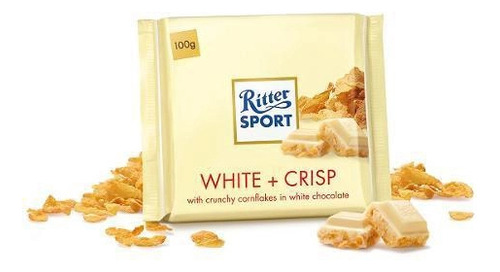 Ritter Sport Chocolate Branco Whithe Weiss + Crisp 100g