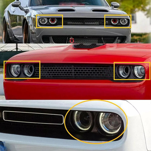 1 Par De Marcos De Faros Delanteros For Dodge Challenger