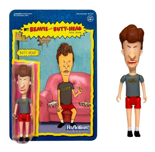 Butt Head Figura Acción Beavis And Butt Head Reaction Super7