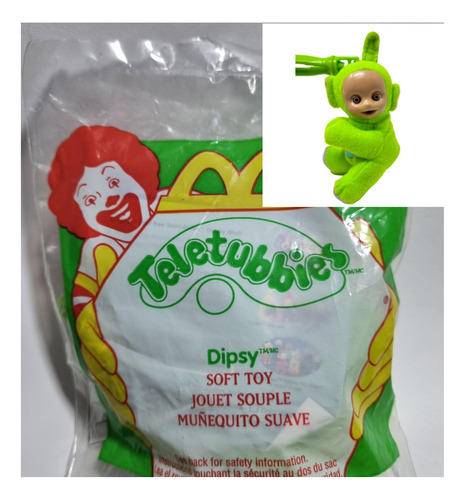 Juguete Suave Mcdonald's Teletubbies Dipsy Año 2000