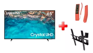 Tv Samsung 65'' Crystal 4k Bu8000 Bluetooth + Rack + Funda