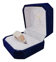 Comprar Anillo Iniciales Mujer - Dama Sello Coronas Plata Y Oro