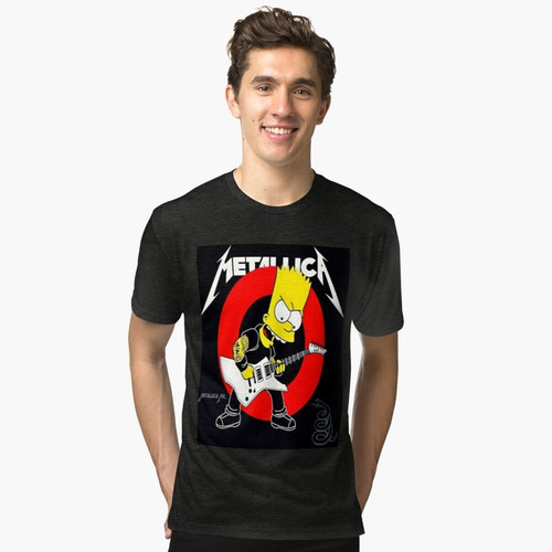 Polera Metallica Bart - Los Simpons H