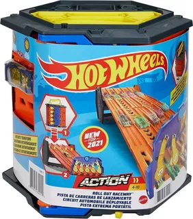 Pista Hot Wheels Action Extrema Portatil Roll Out Gyx11 Color Multicolor