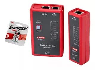 Tester Red Utp Telefono Rj45 Rj11 Cable X Cable Uni-t Htec