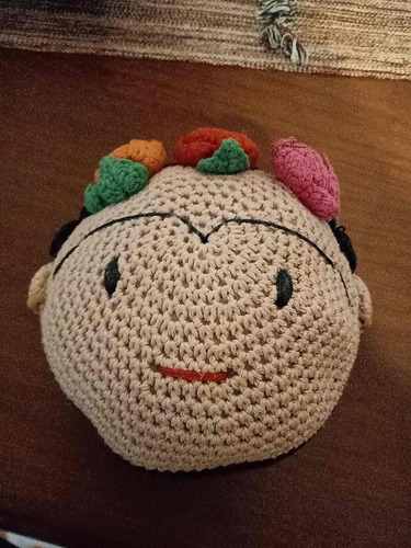 Frida Khalo Muñeco Crochet Cabeza 