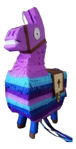 Piñata Llama Fornite Flecos Cotillon Fiesta Deco