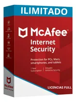 Comprar Mcafee Internet Security 1 Año Ilimitado Dispositivos