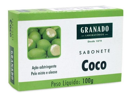 Imagem 3 de 3 de Sabonete Granado Barra Coco Pele Limpa Sem Oleosidade Com 4