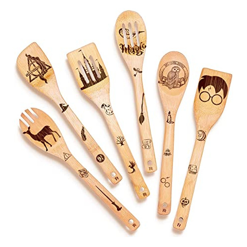 Cucharas De Madera Orgánicas Utensilios De Cocina Set ...